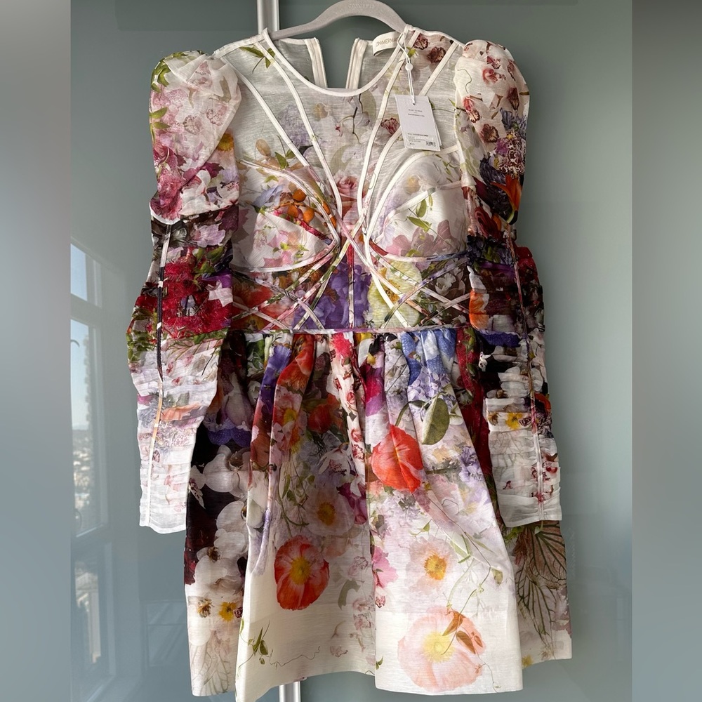 Zimmermann Prima Panelled mini Dress size 2
